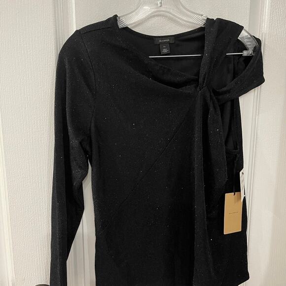 Halogen one sleeve black sparkle top NWT Sz 1X - Picture 1 of 9